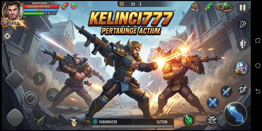 Tampilan seru gameplay KELINCI777 dengan pertarungan yang intens.