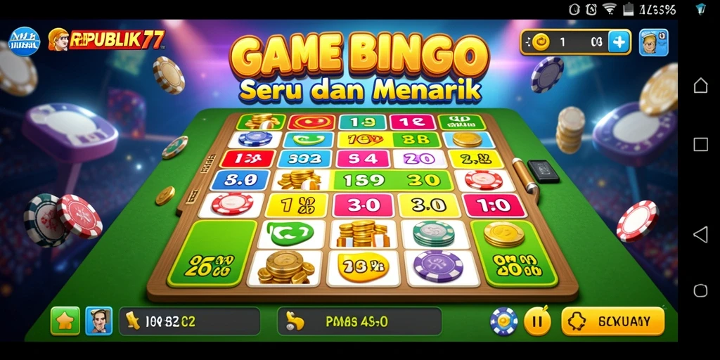 Tampilan gameplay seru dan interaktif dalam REPUBLIK77.
