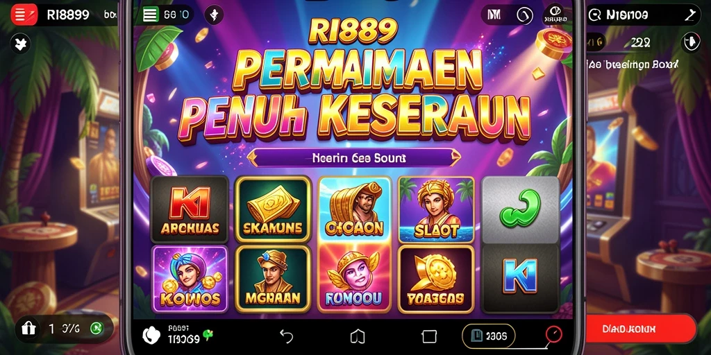 Tampilan gameplay menarik dari permainan Slot RI889.
